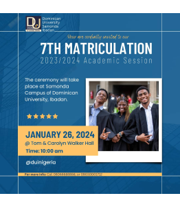 SEVENTH MATRICULATION CEREMONY